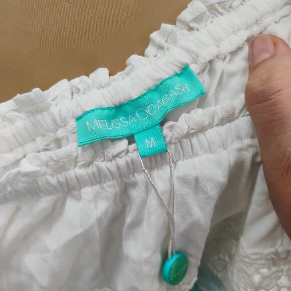 Melissa Odabash NWT White Dress Swimwear mosalma salma dress lace detail ruffle - Picture 11 of 16